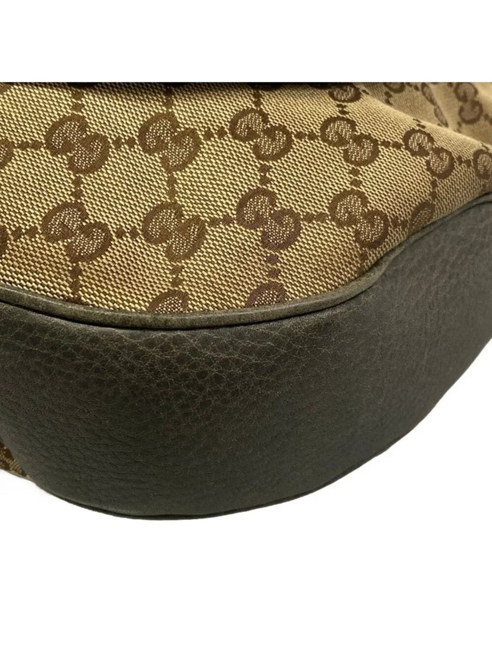 Gucci Shoulder Bag Horsebit New Pelham Light Brown Khaki Leather